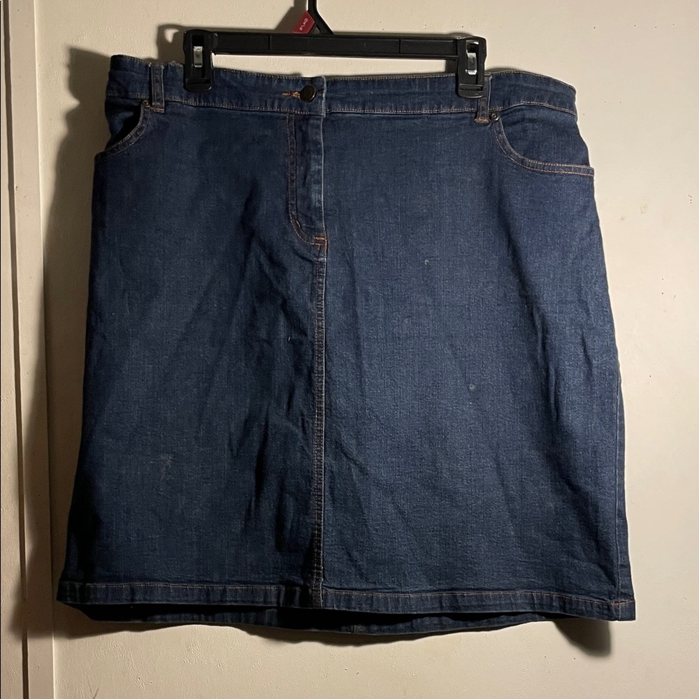 Classic Blue Denim Mini Skirt